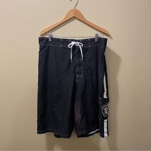 Men’s XXL NFL Raiders Swim Trunks Shorts